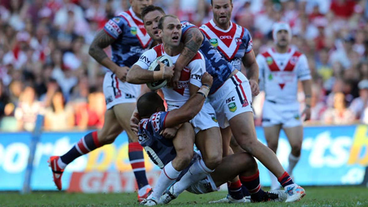 St George-Illawarra winger Jason Nightingale believes the emotion of their annual Anzac Day game against the Roosters helps his side dig deeper.