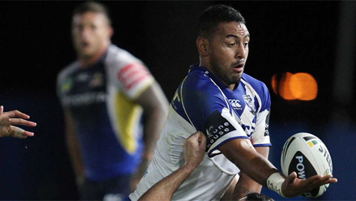 Bulldogs centre Krisnan Inu hasn't been sighted in first grade this year.