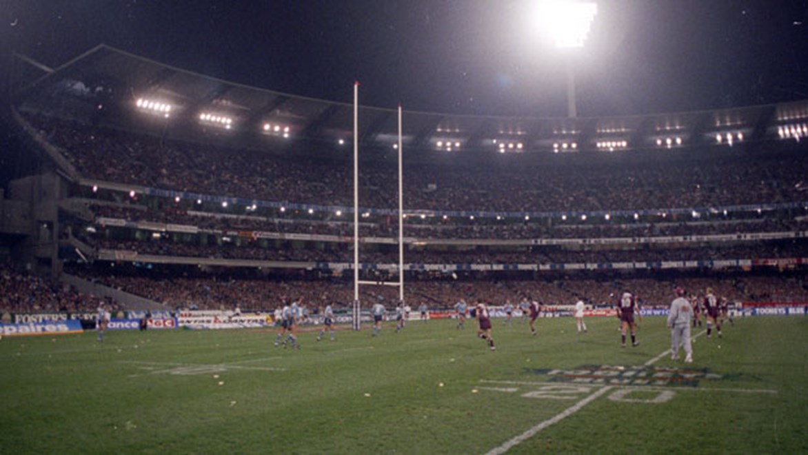 An Australian record crowd of 87,161 attended Game II, 1994, the first ever Origin match at the Melbourne Cricket Ground.