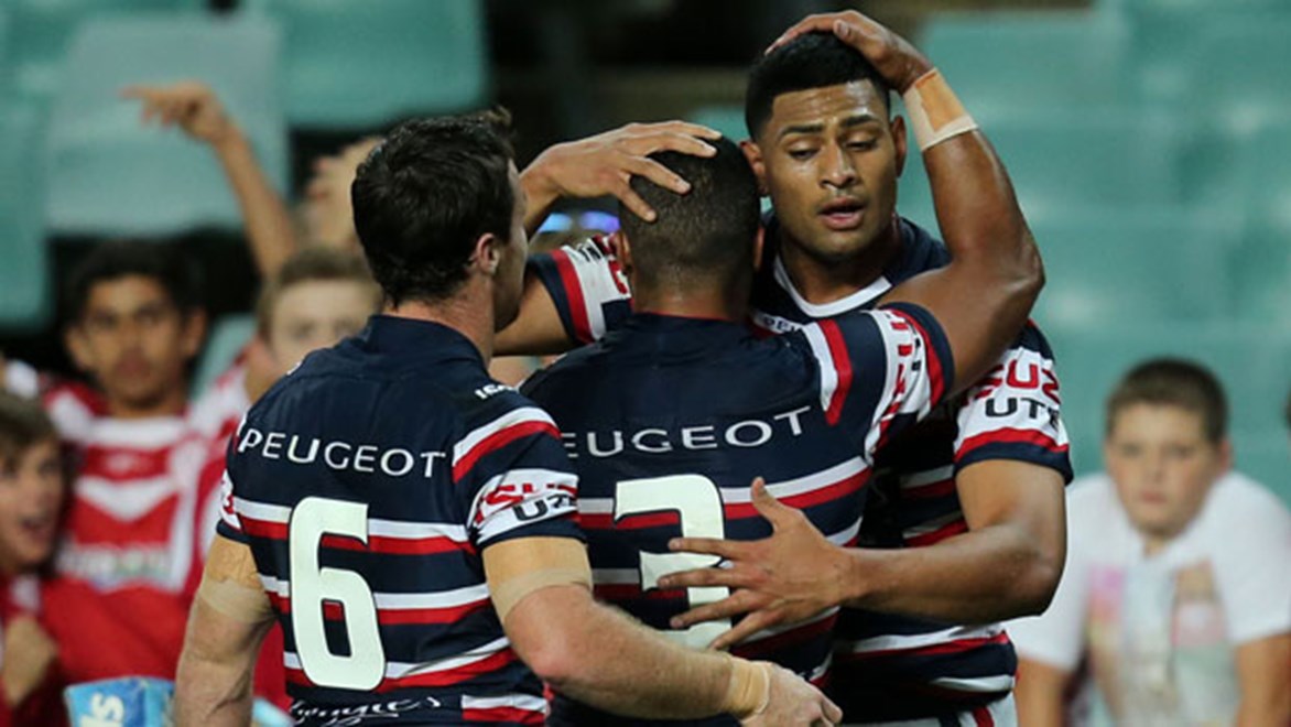 Roosters winger Daniel Tupou scored a hat-trick against Canberra on Saturday despite backing up from his NSW Origin debut.