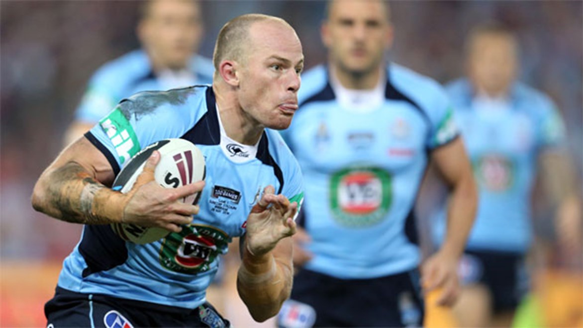 Moves like Mick Jagger... NSW centre candidate Beau Scott directly marked Greg Inglis four years ago.