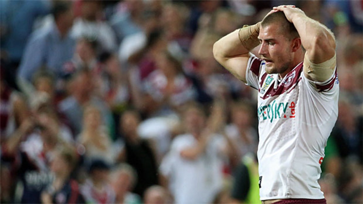 Kieran Foran and the Manly Sea Eagles fell short of winning the NRL Premiership
