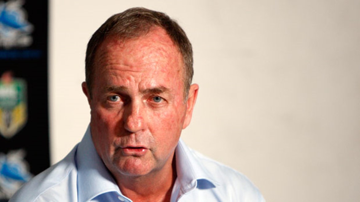 Peter Sharp has quit the role of Cronulla Sharks interim coach.