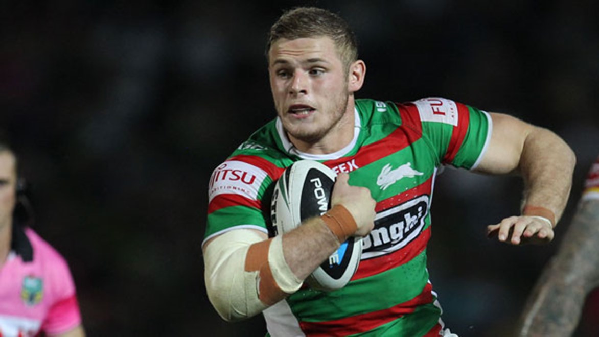 Thomas Burgess gets his chance to cement a spot in the Rabbitohs starting forward pack against the Titans on Monday night.