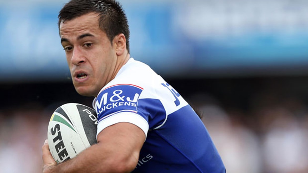 Bulldogs duo Corey Thompson (pictured) and Tim Lafai are making the most of their chances in the NRL this season.