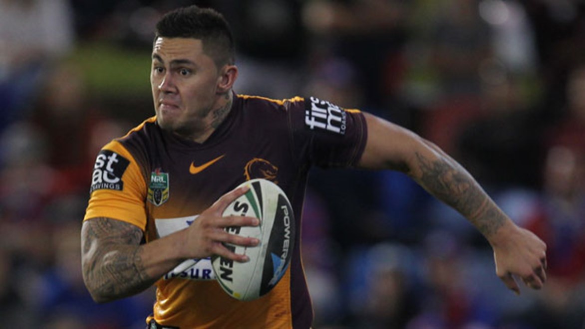 Winger Daniel Vidot has 613 more run metres than any other Broncos player in 2014 and is ranked second behind Sam Burgess in the NRL.