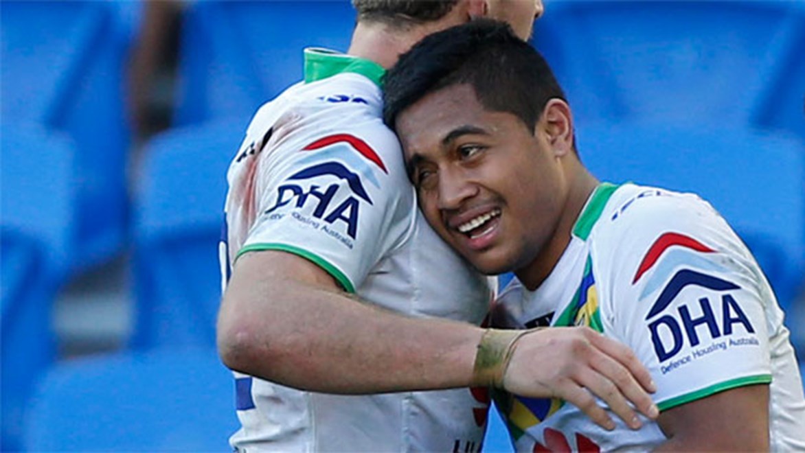 Magic man... Raiders star Anthony Milford put on an attacking clinic against the Titans on Sunday afternoon.
