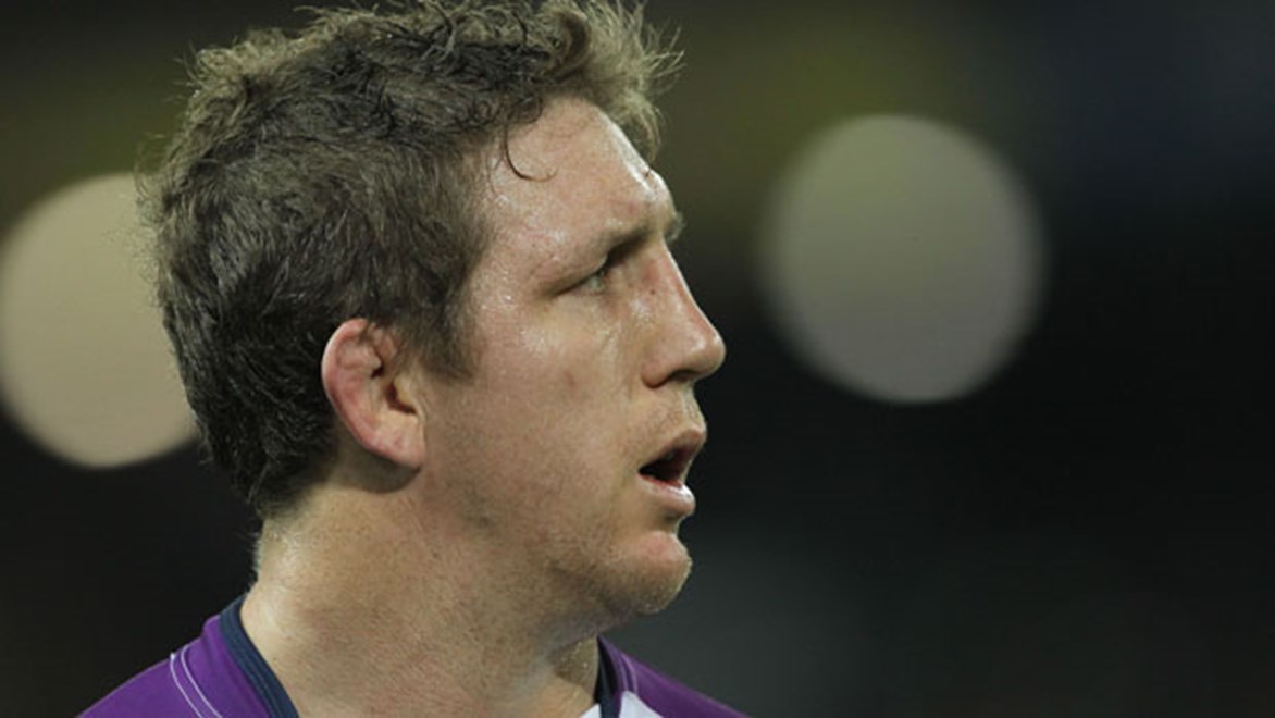 After 11 seasons in Melbourne back-rower Ryan Hoffman is ambitiously eyeing off a farewell to the Storm that will culminate with a victory lap on Grand Final day.