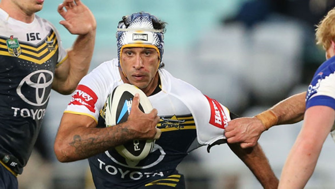 Cowboys superstar Johnathan Thurston is sure to be eyeing off any deficiencies in the Titans' left side defence.