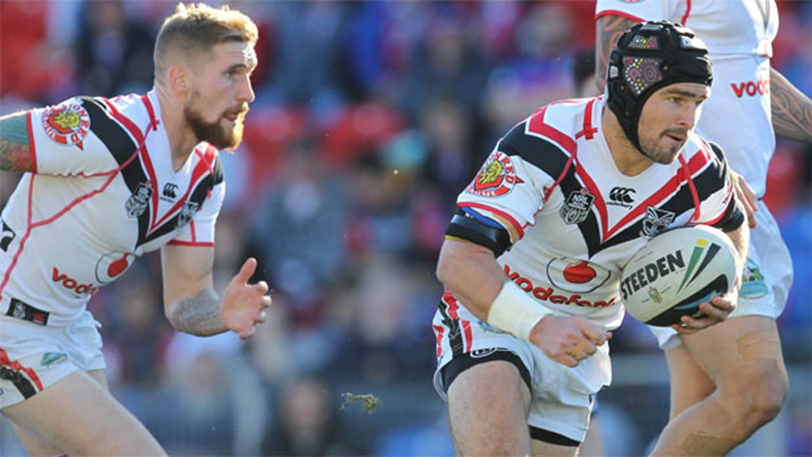 Warriors Sam Tomkins and Nathan Friend during a Round 23 loss against Newcastle which prompted the club captain and coach to declare they had 'no excuses' for the loss.