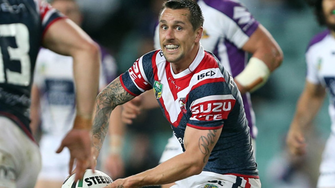 Mitchell Pearce was influential in his side's victory over the Storm at Allianz Stadium.