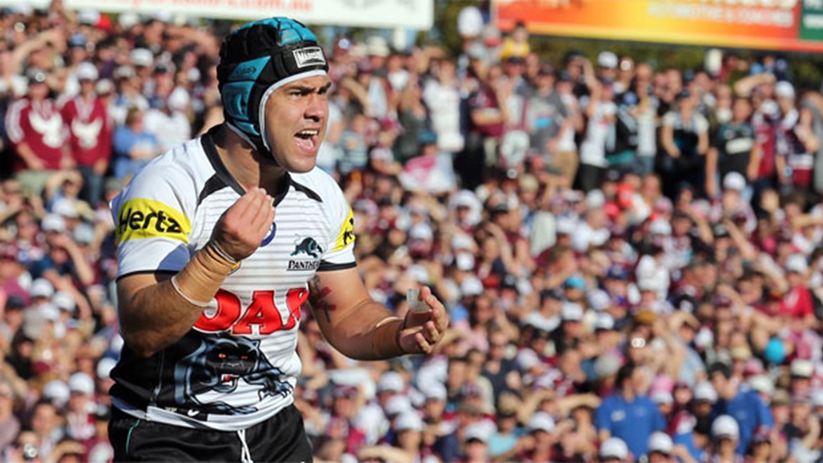Panthers skipper Jamie Soward reacts to a decision in deflating loss to Manly.