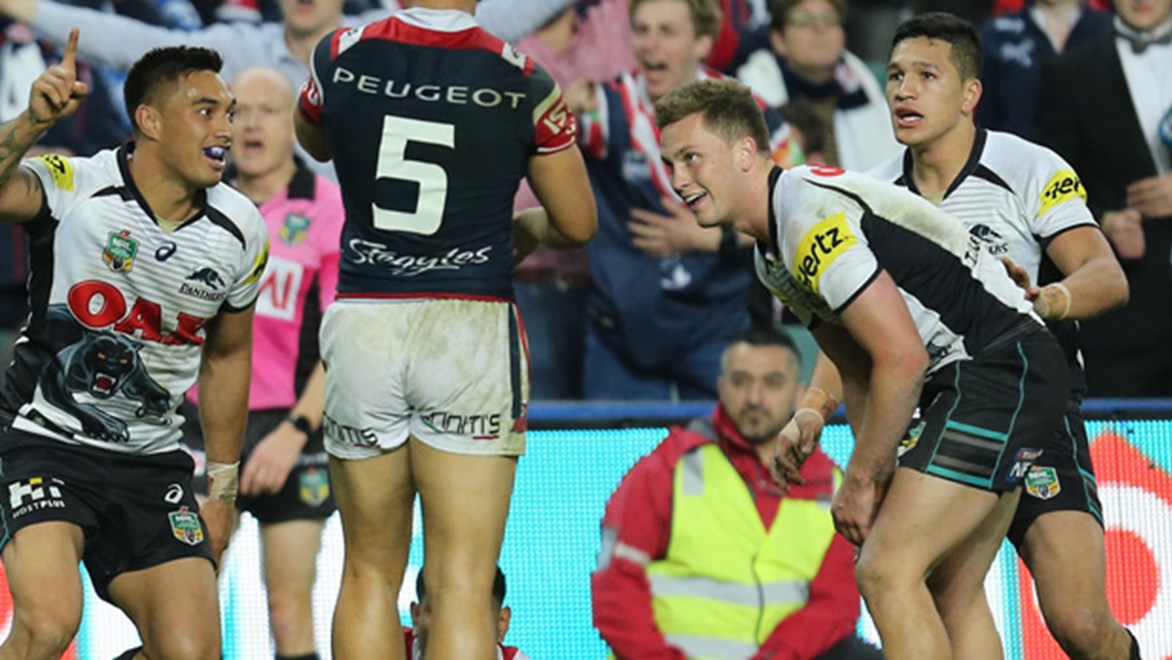 Dean Whare was the beneficiary of some magic from Dallin Watene-Zelezniak to bring the Panthers back level in the dying stages.