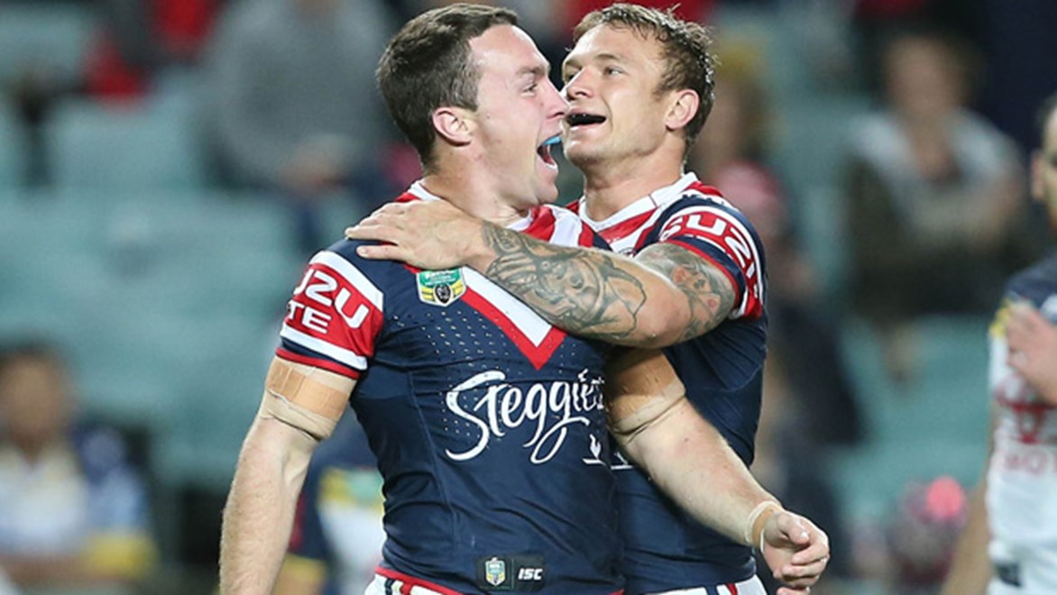 James Maloney kicked the winning field goal in the Roosters' epic 31-30 win over the Cowboys at Allianz Stadium.