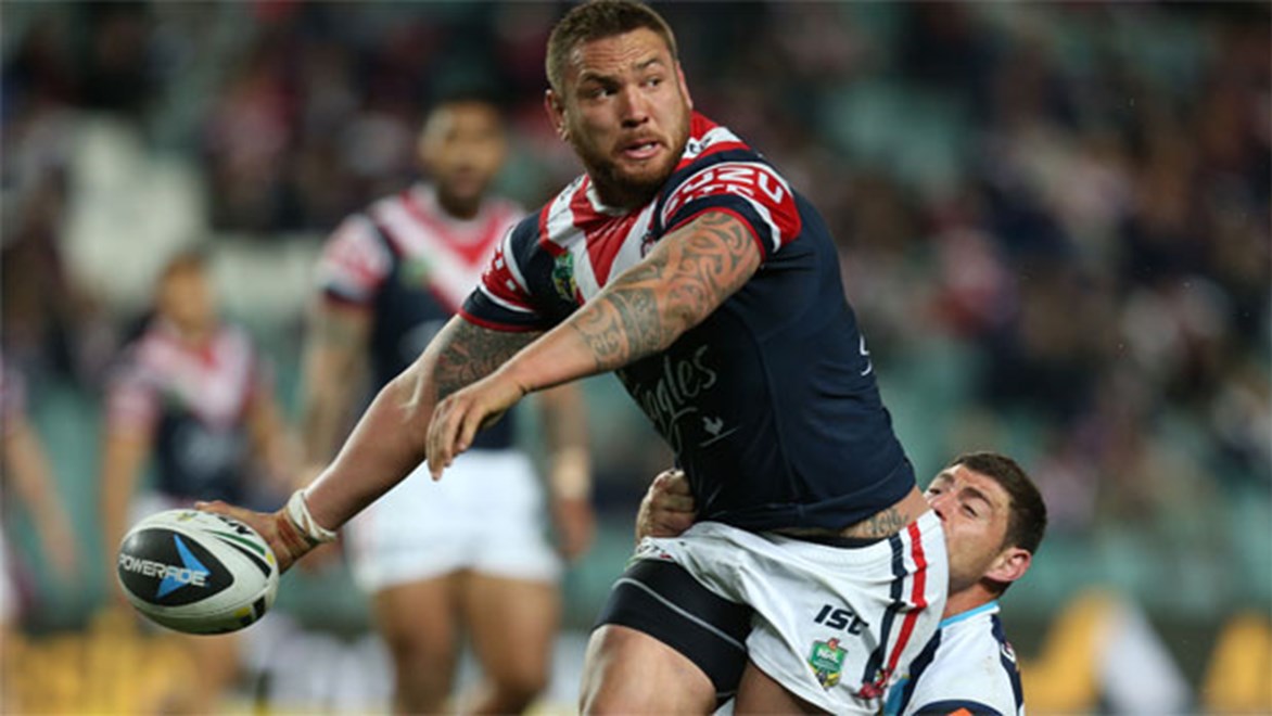 Jared Waerea-Hargreaves says he's inspired by the hard-running style of his Roosters front-row partner Sam Moa.