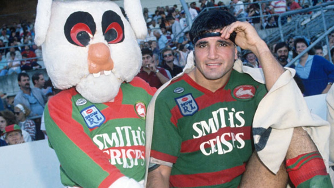 Former South Sydney captain Mario Fenech in the minor premiership year of 1989 when the Rabbitohs lost to Balmain and Canberra to miss out on the Grand Final.