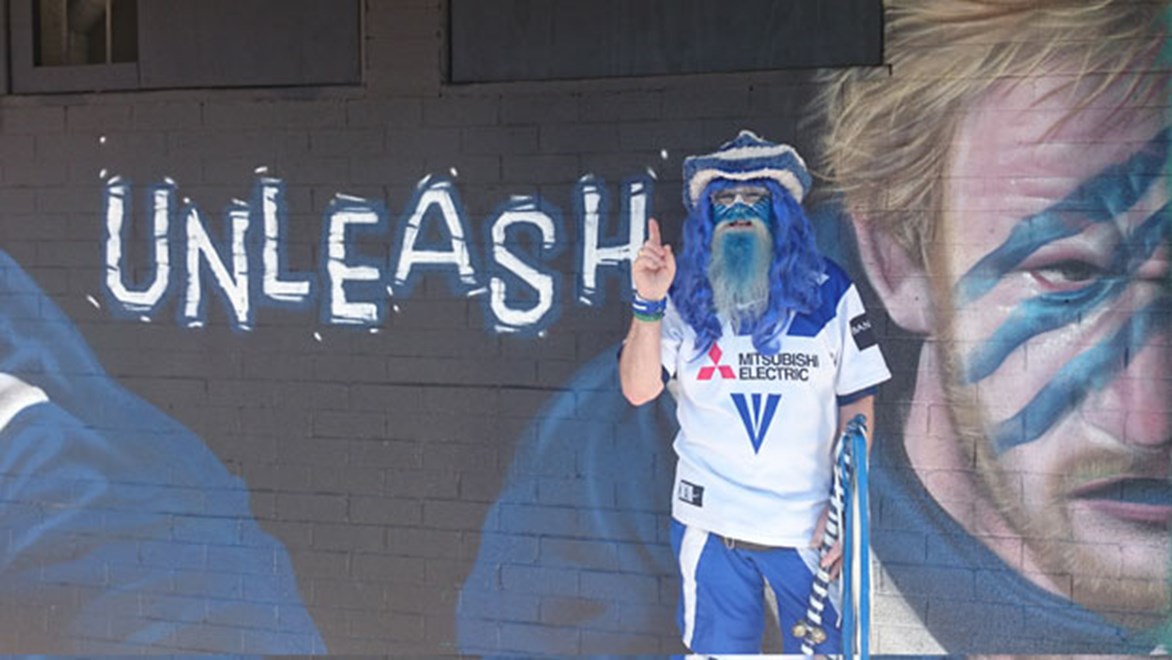 Steve Ellis - AKA the Belmore Wizard - sets the tone for the Canterbury street party. 
