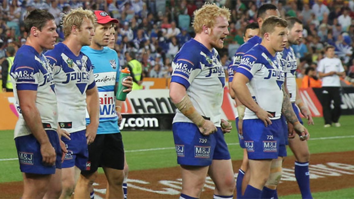 The Bulldogs have been fined $20,000 for taking the field late on Grand Final day.