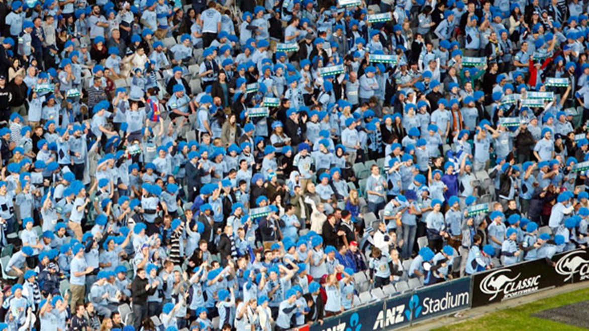 Blatchys Blues at Game Two of the 2014 State of Origin series at ANZ Stadium.