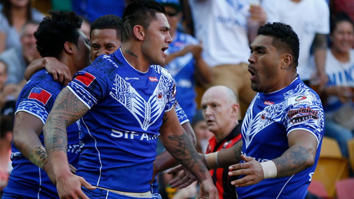 Samoa were valiant in defeat in their Four Nations opener, narrowly going down to England 32-26.