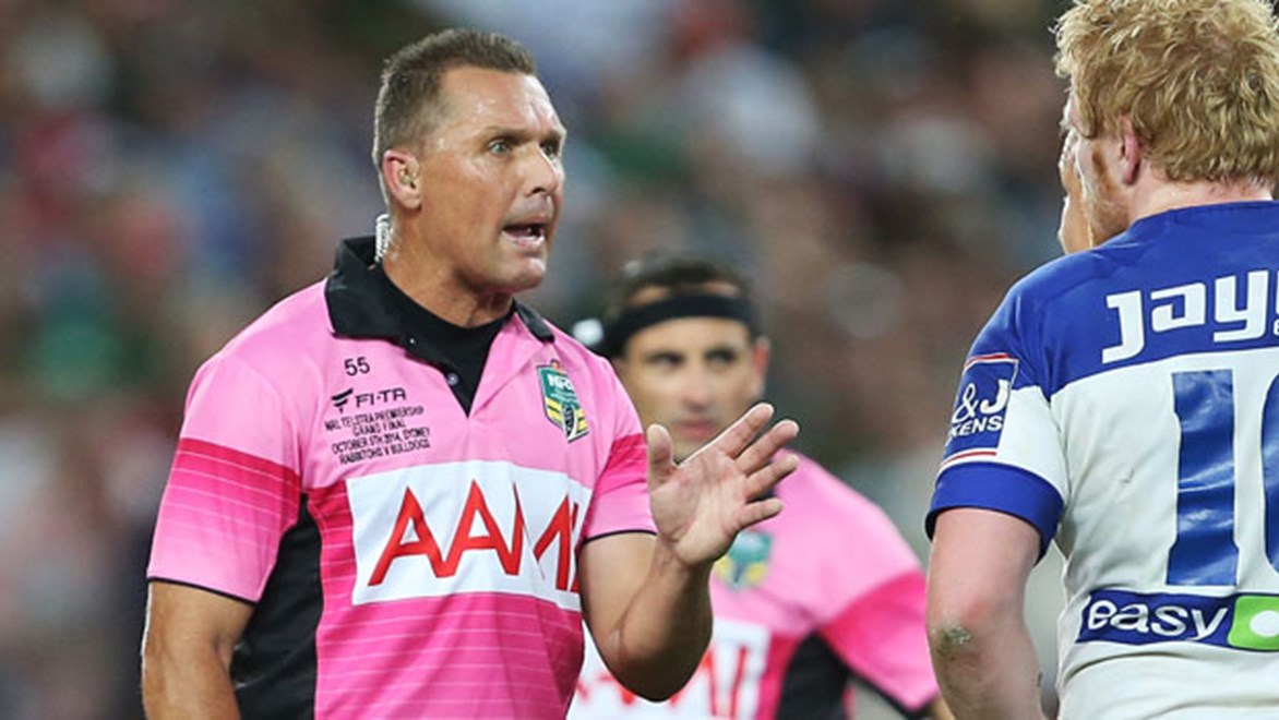 Grand Final referee Shayne Hayne has decided to retire from the NRL ranks to take up a full-time position developing the next wave of whistle-blowers.
