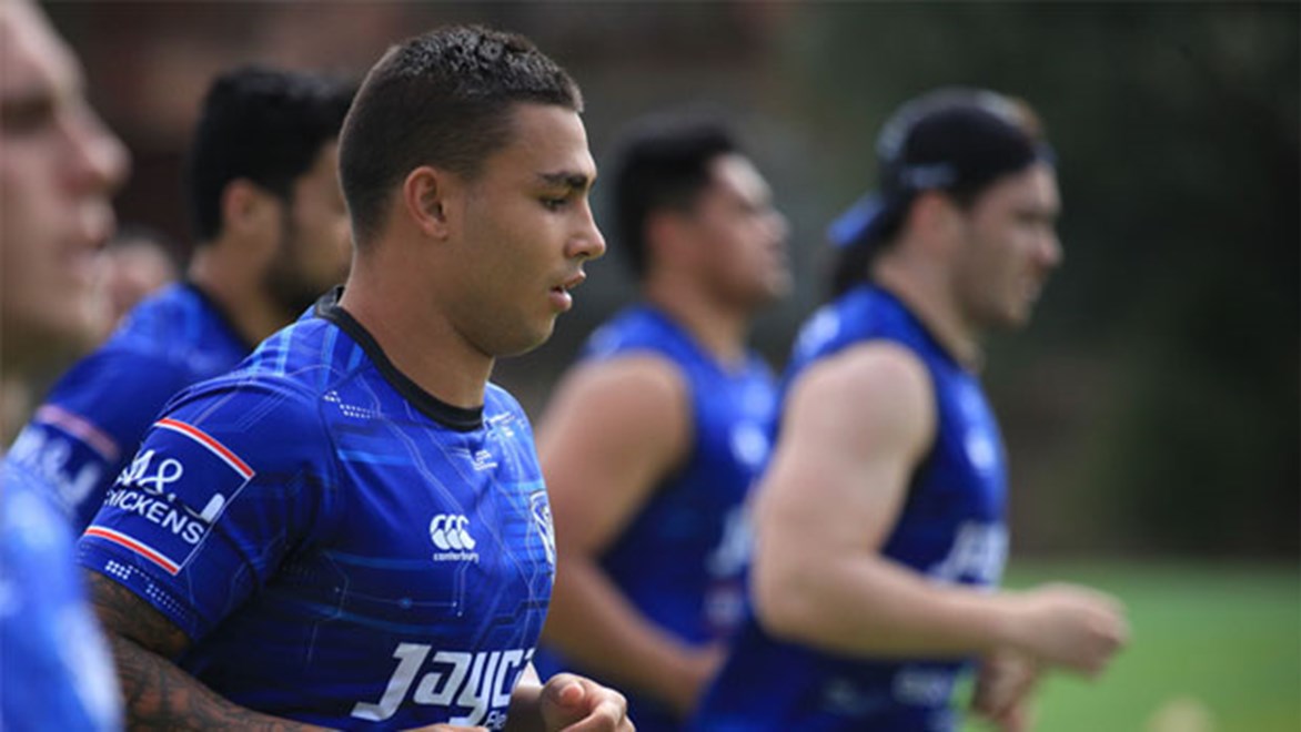 After waiting three years, Bulldogs coach Des Hasler finally got his man in Michael Lichaa.