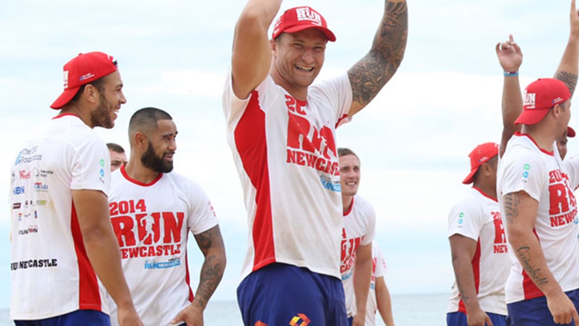 Suspended Newcastle Knights recruit Tariq Sims is happy to be in Newcastle and more than willing to repay the faith coach Rick Stone has put in him.