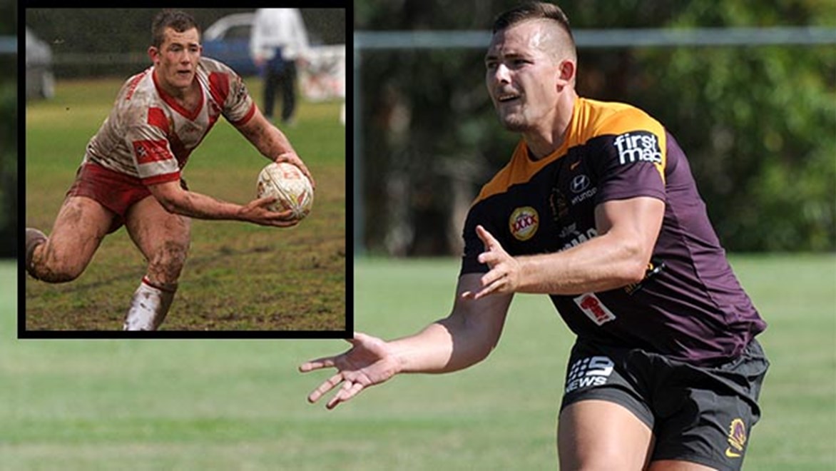 Greg Eden's desire to play in the NRL saw the English fullback play a season for Temora (inset) in Group 9 back in 2010.