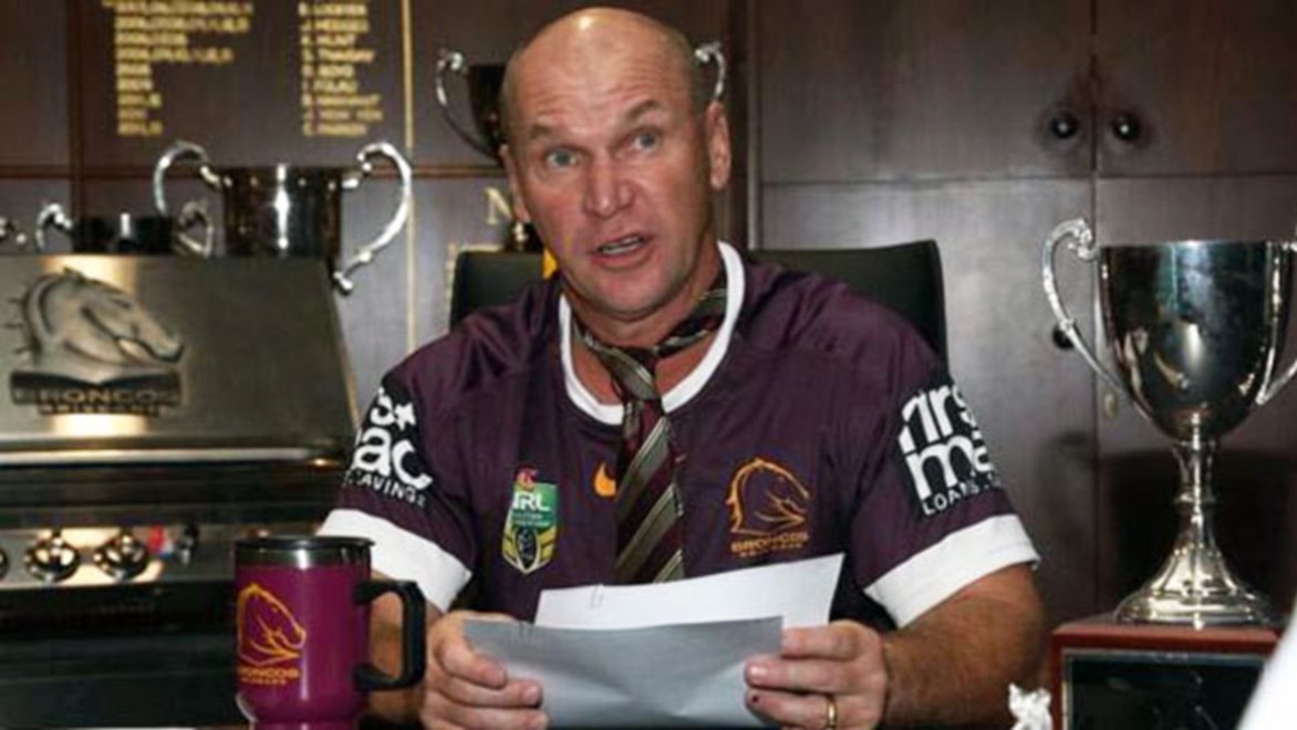 Allan Langer shows off his acting chops in a new Broncos membership commercial.