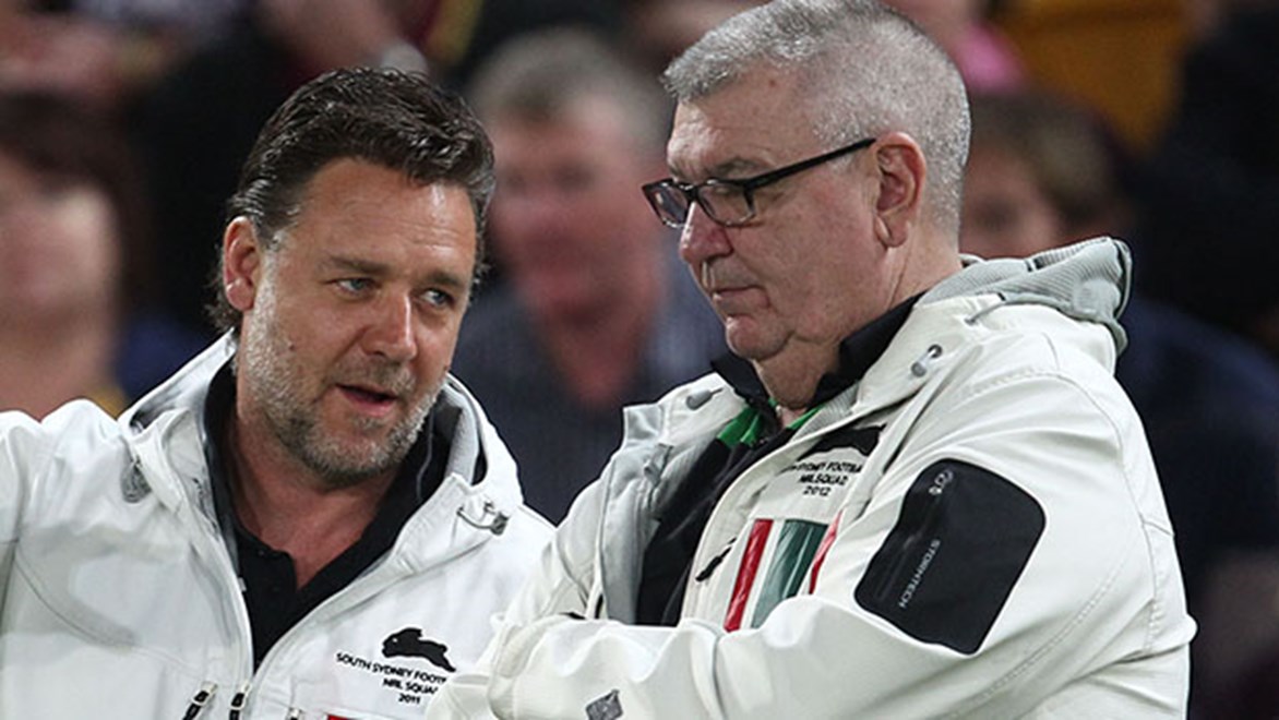 Shane Richardson (right) is leaving his role as CEO of South Sydney.
