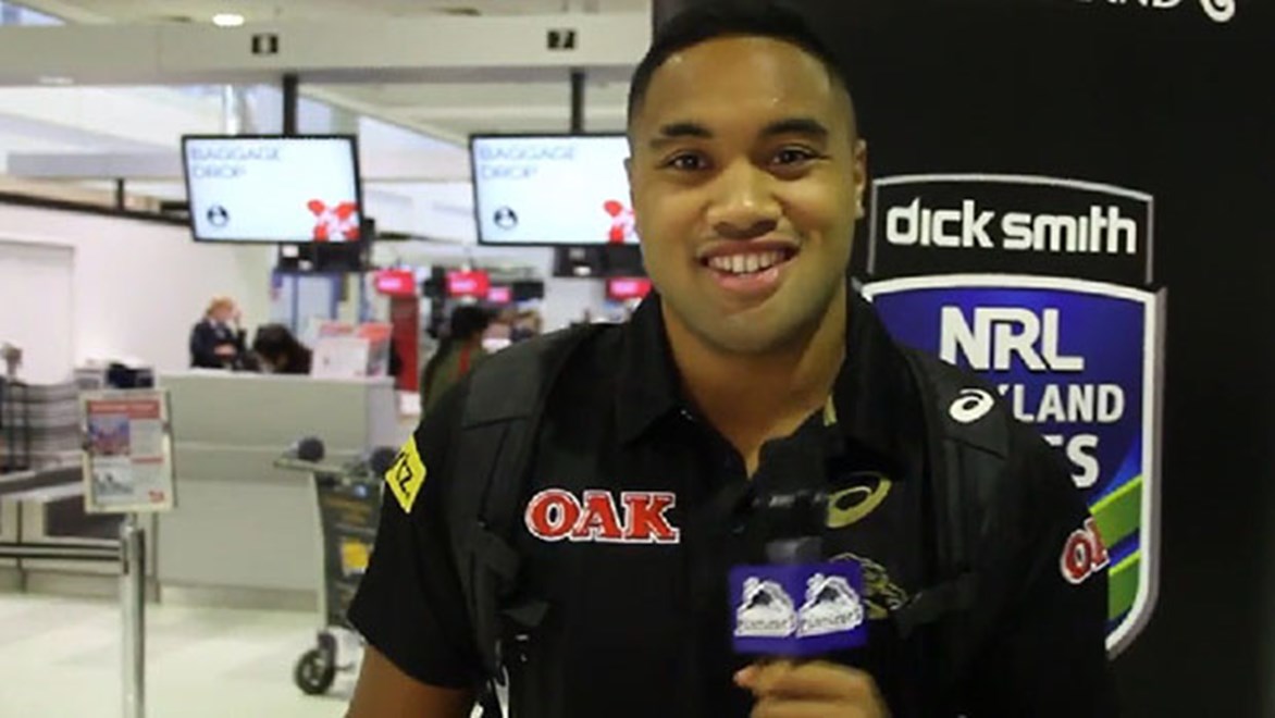 New Panthers recruit Tupou Sopoaga is building two careers - both in front of the camera.