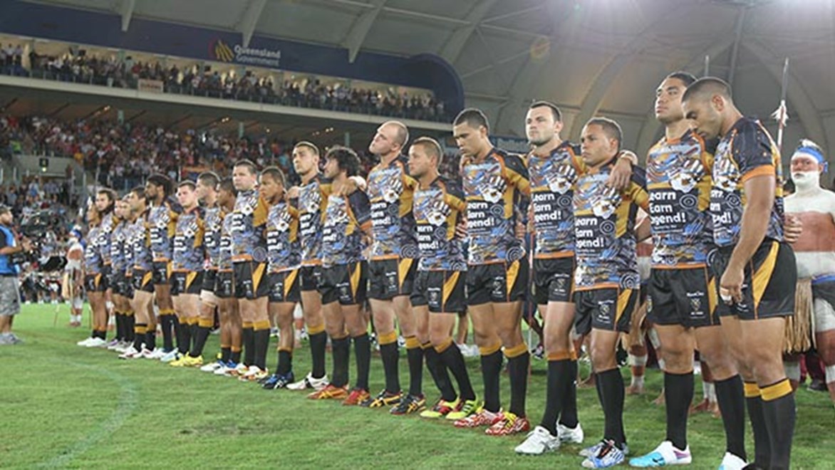 Indigenous All Stars captain Johnathan Thurston has urged Gold Coast rugby league fans to once again pack out Cbus Super Stadium.