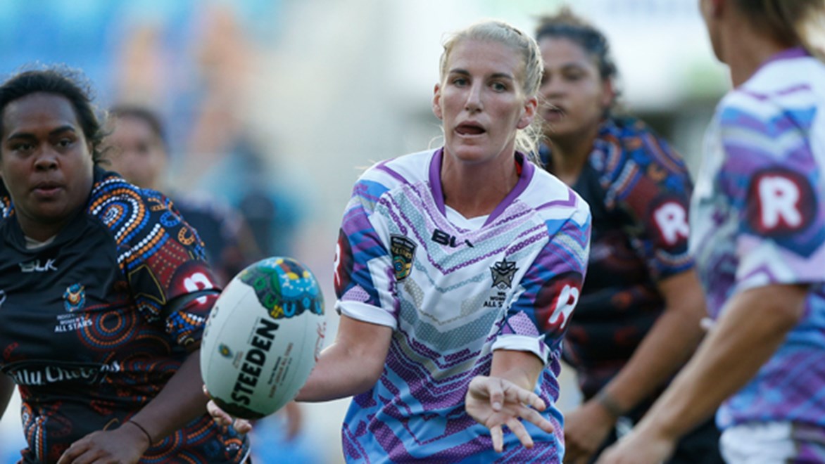NRL Women's All Stars five-eighth Ali Brigginshaw was instrumental in her side's 26-8 win over the Women's Indigenous team.