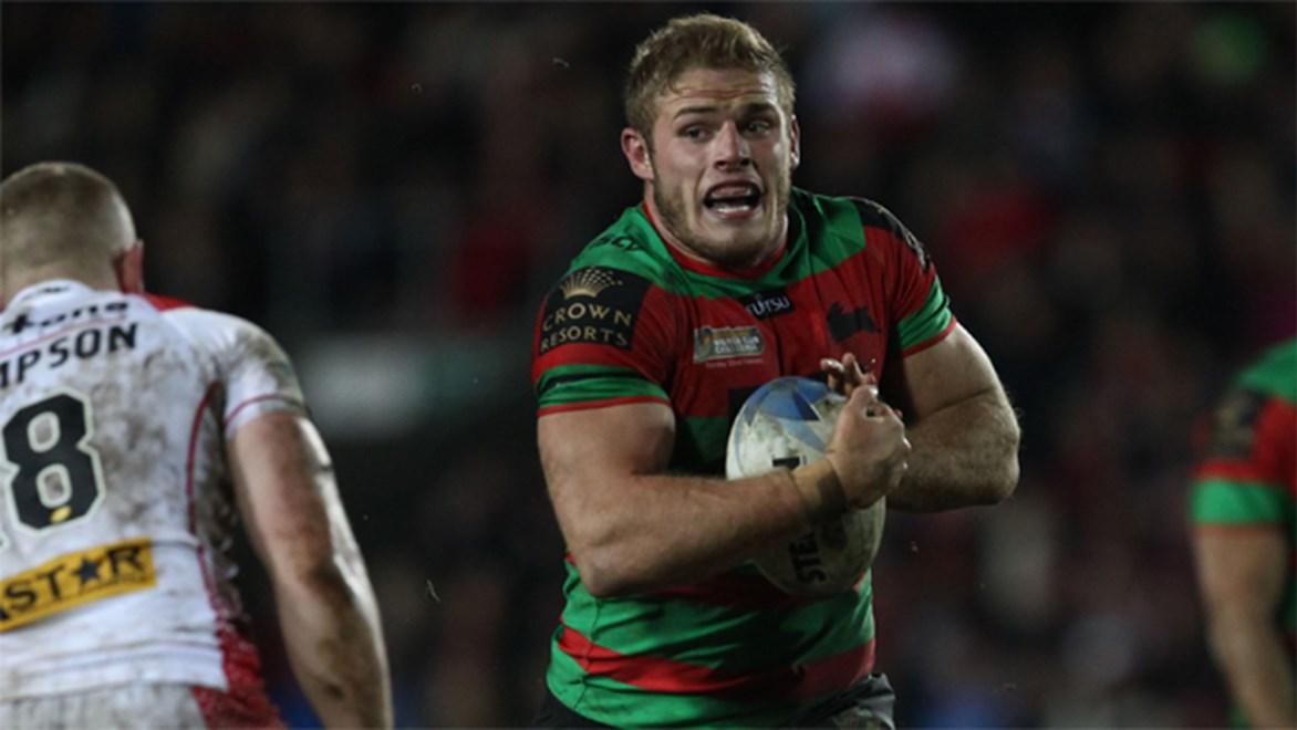 Big prop George Burgess was unstoppable in a man-of-the-match performance as the Rabbitohs suggested they will be a force again in 2015.