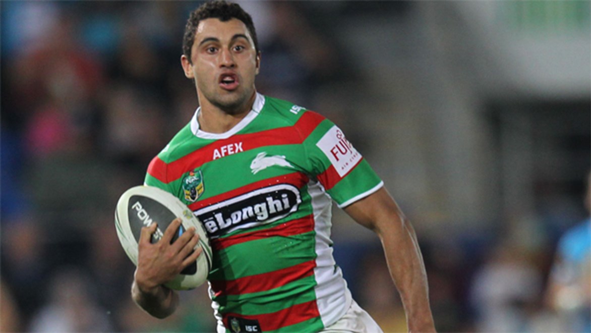 Rabbitohs flyer Alex Johnston scored a try on his debut at Suncorp Stadium in 2014 and has gone from strength to strength since.