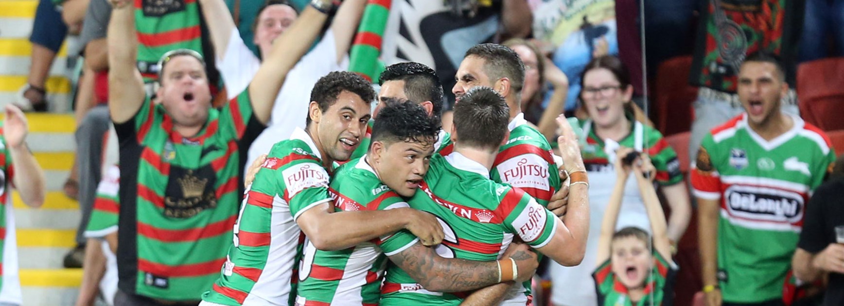 Reigning premiers the Rabbitohs hardly missed a beat when they thrashed Brisbane in Round 1.