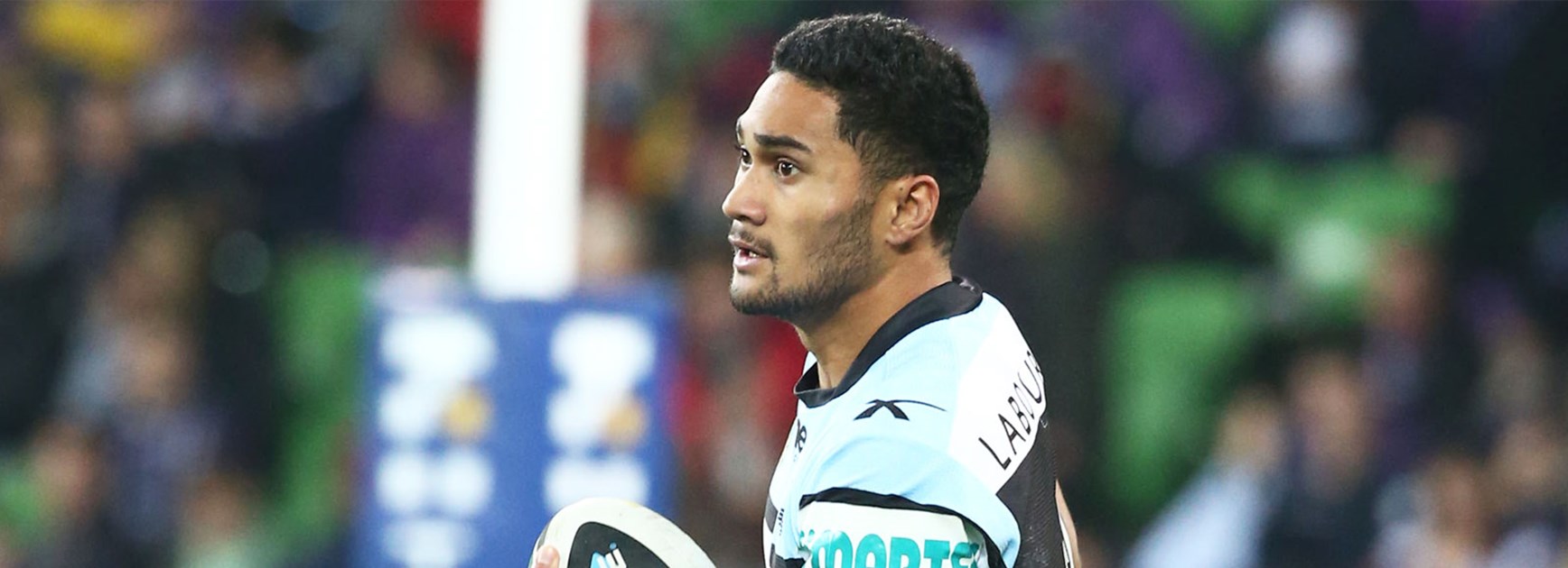 Ricky Leutele will reunite with childhood friend and new Sharks recruit Gerard Beale in the centres for Cronulla this seas