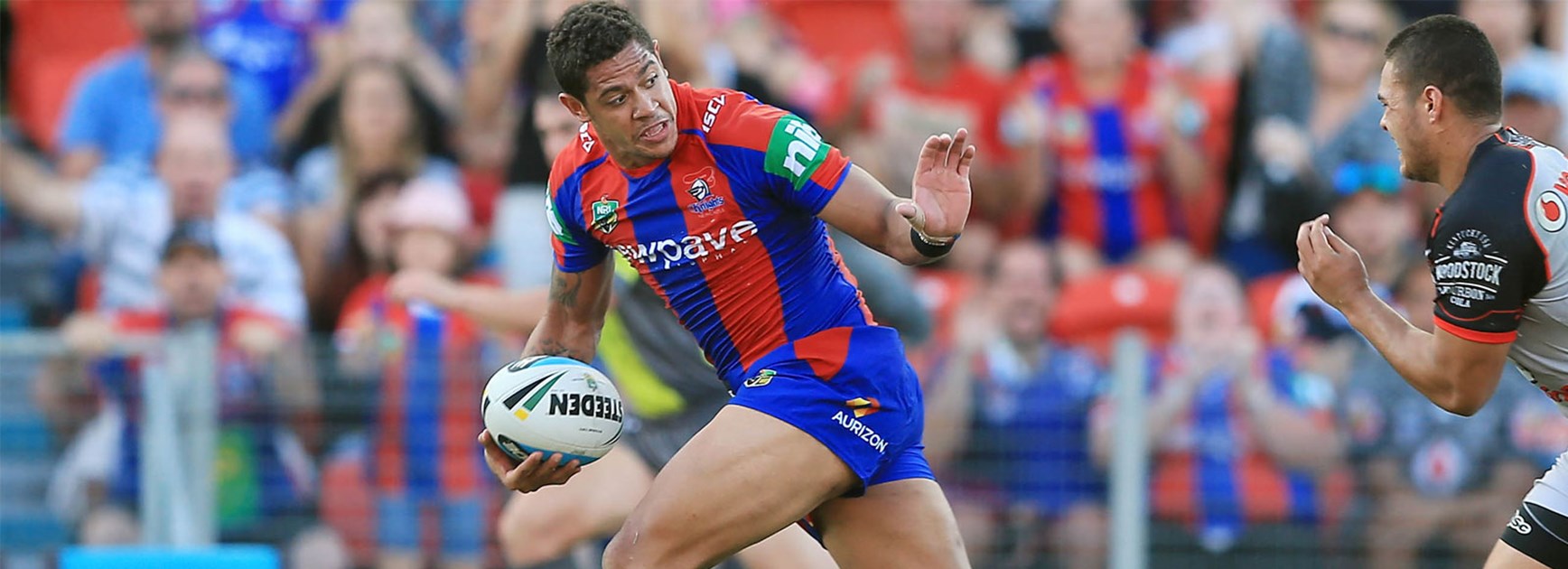 Knights centre Dane Gagai was terrific in Newcastle's first-up win over the Warriors.