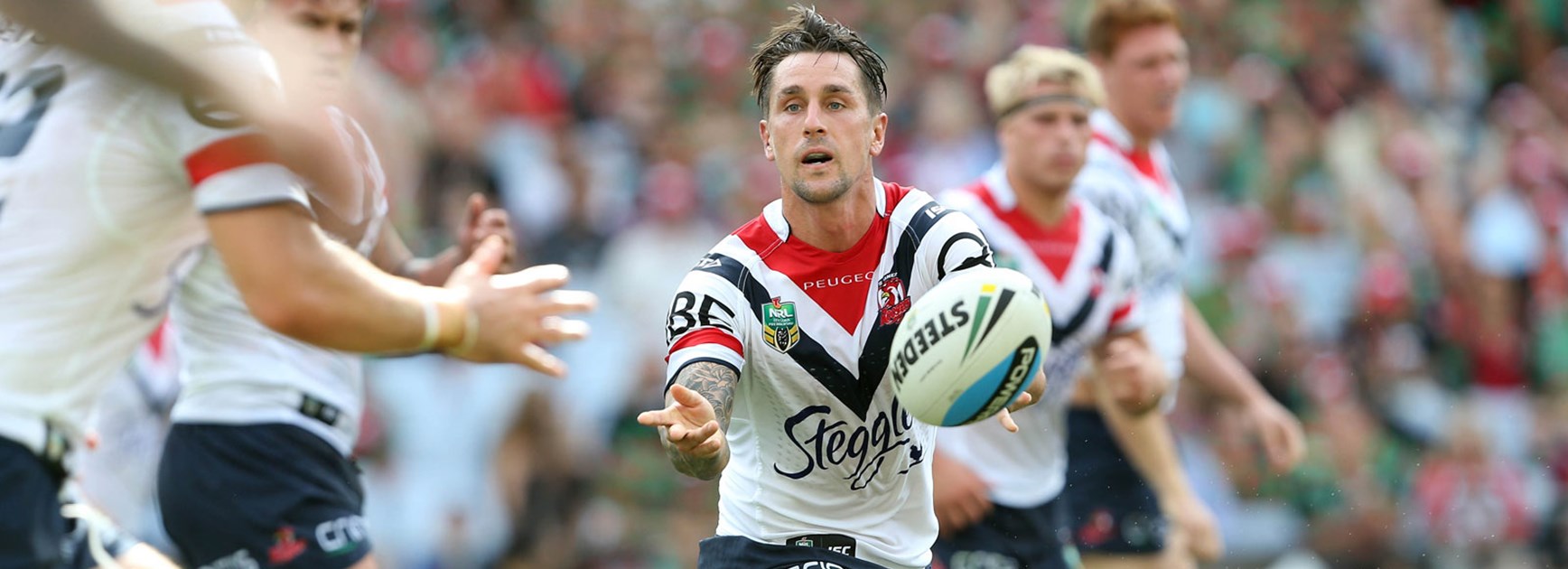 Former NSW halfback Peter Wallace believes Mitchell Pearce is the man for the Blues No. 7 jersey in 2015.