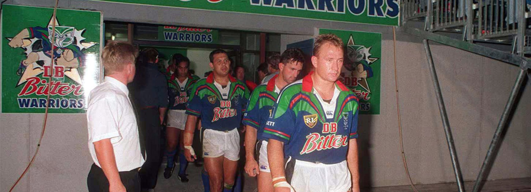 The Warriors run out for the first time in the club's history.