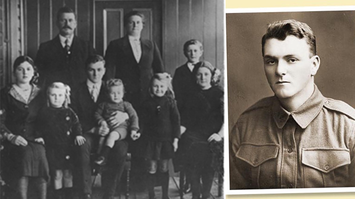 Paddy Bugden was a promising rugby league player before he enlisted in the army when he was 21.