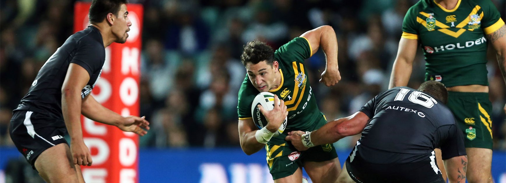 Billy Slater in action for Australia in last year's representative round Test against New Zealand.