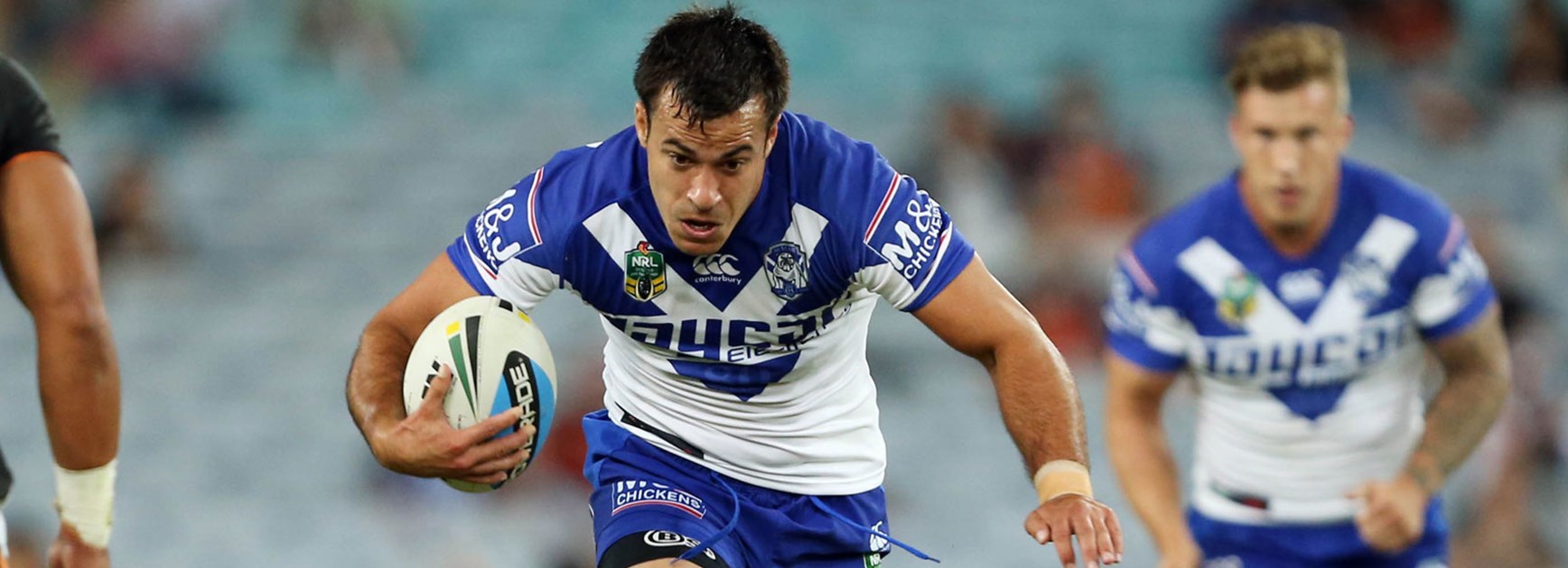 Bulldogs winger Corey Thompson is out to prove he belongs in first grade.
