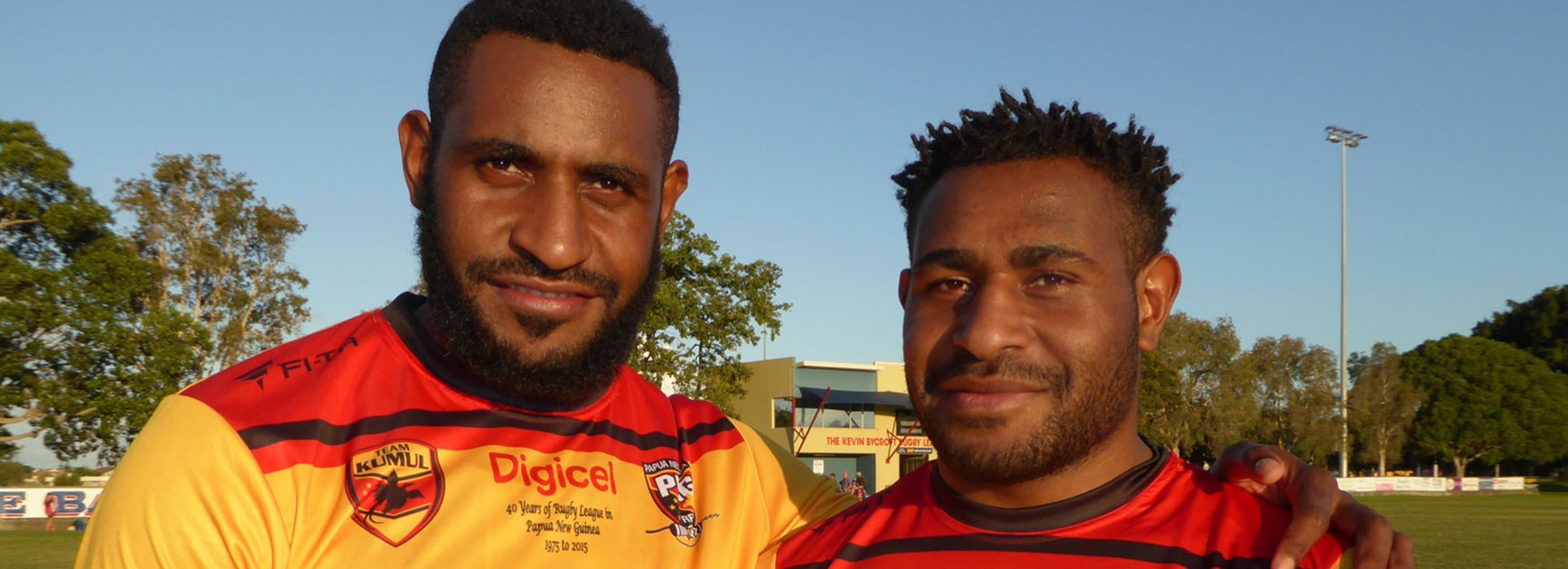 Brothers Wellington and Stanton Albert are two of the few PNG players currently contracted to NRL teams.