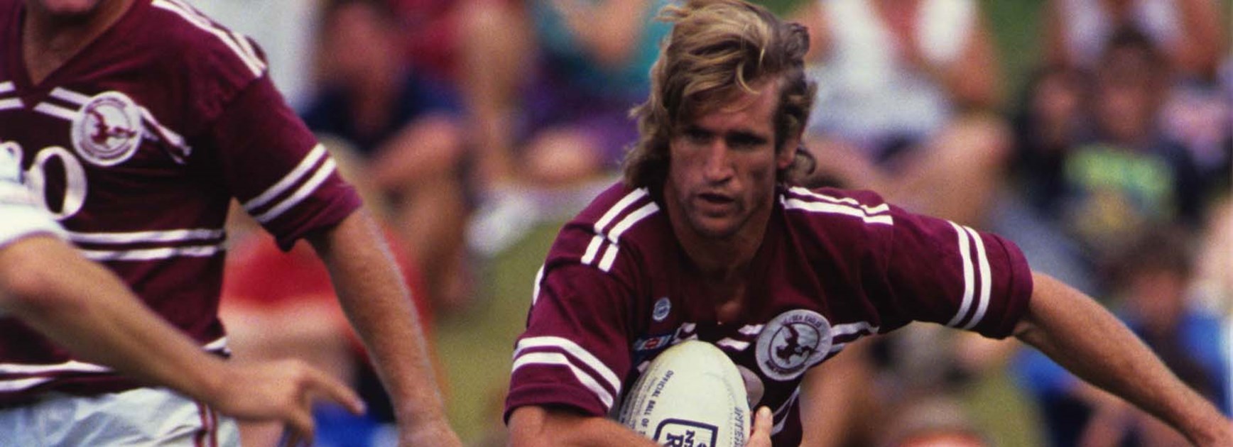 Des Hasler in his playing days for Manly.