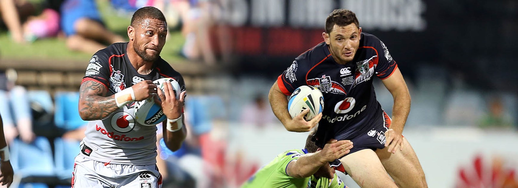 Manu Vatuvei and Jonathan Wright are the Warriors version of the odd-couple, broth bring different skills to the team.