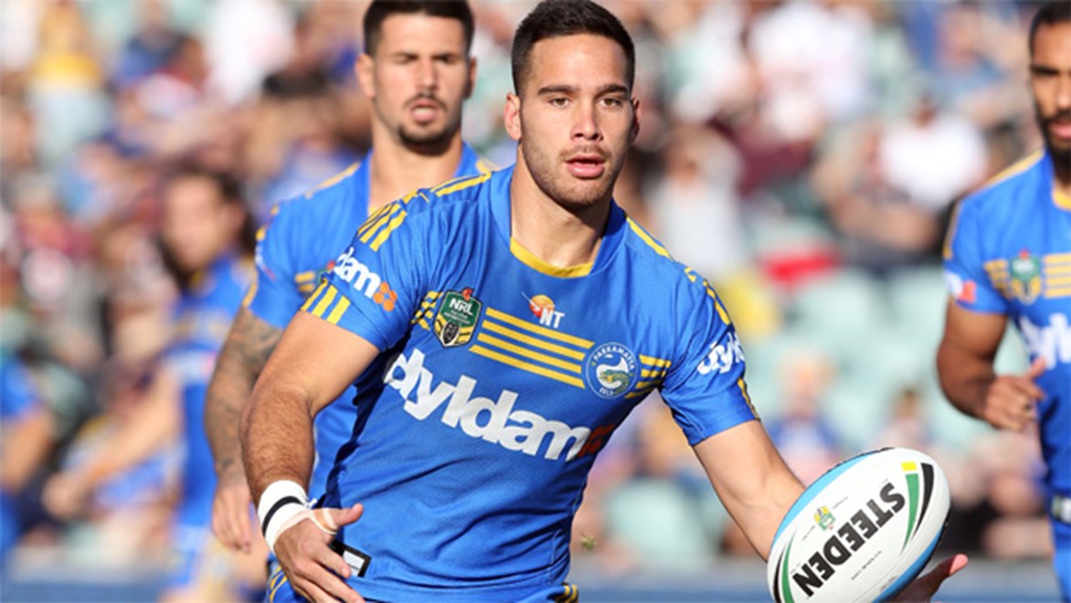 Corey Norman stepped up in the absence of dumped halfback Chris Sandow for Parramatta.