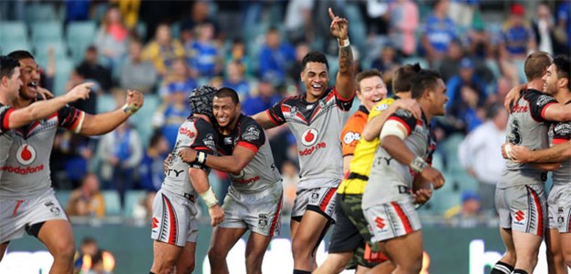 Warriors break Eels' hearts with golden try