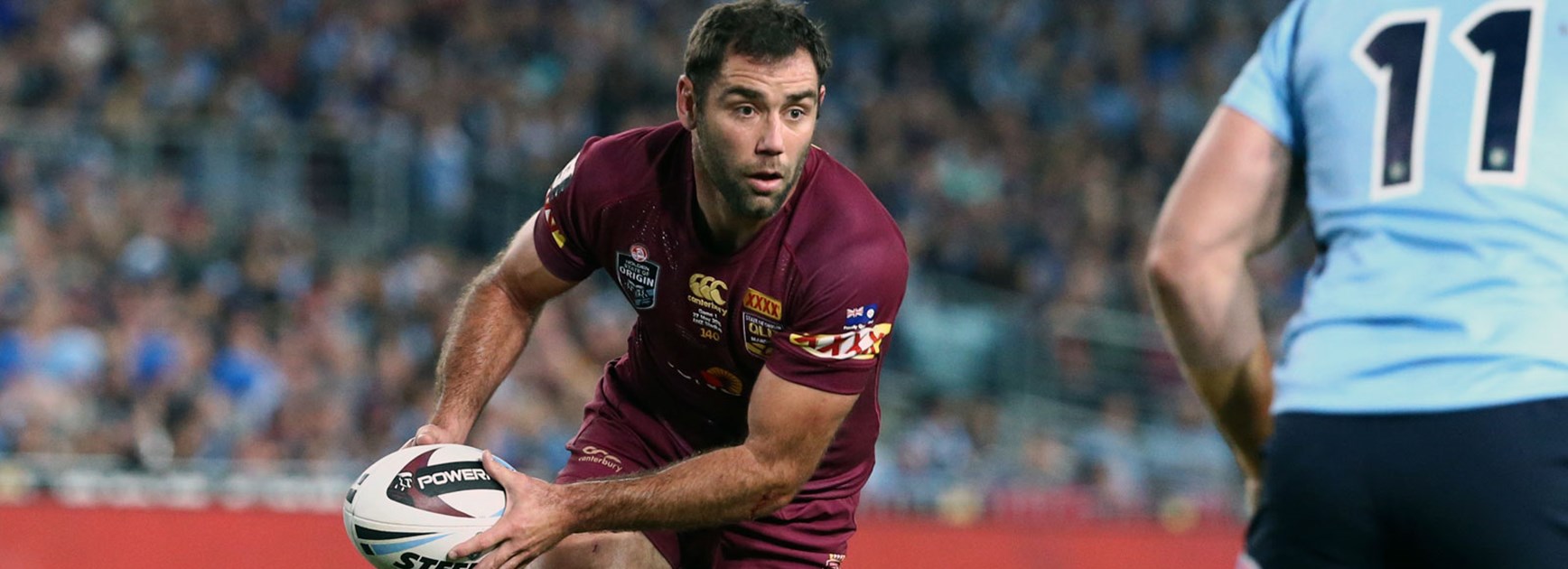 Queensland captain Cameron Smith in action during the opening match of the 2015 Origin series.