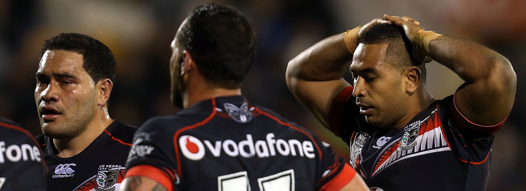 The Warriors were dejected after losing late to the Roosters in Round 14 of the Telstra Premiership.